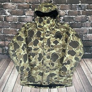 Vintage Gander Mountain Climate+ Camo Puffer Nylon Jacket Men's M/S Made in USA